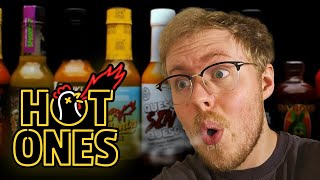 Trying ALL The Hot Ones Sauces - (Going To The ER)
